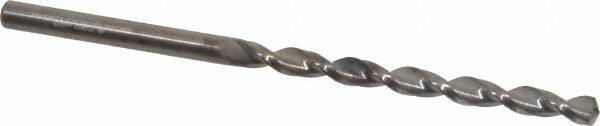 Guhring - #26 130° Solid Carbide Jobber Drill - Bright Finish, Right Hand Cut, Parabolic Flute, Straight Shank, 76.2mm OAL, Standard Point - Eagle Tool & Supply
