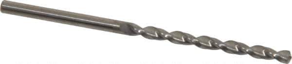 Guhring - #30 130° Solid Carbide Jobber Drill - Bright Finish, Right Hand Cut, Parabolic Flute, Straight Shank, 69.85mm OAL, Standard Point - Eagle Tool & Supply