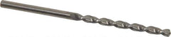 Guhring - #30 130° Solid Carbide Jobber Drill - Bright Finish, Right Hand Cut, Parabolic Flute, Straight Shank, 69.85mm OAL, Standard Point - Eagle Tool & Supply