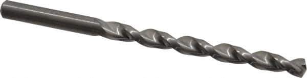 Guhring - Letter D 130° Solid Carbide Jobber Drill - Bright Finish, Right Hand Cut, Parabolic Flute, Straight Shank, 101.6mm OAL, Standard Point - Eagle Tool & Supply