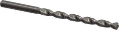 Guhring - Letter D 130° Solid Carbide Jobber Drill - Bright Finish, Right Hand Cut, Parabolic Flute, Straight Shank, 101.6mm OAL, Standard Point - Eagle Tool & Supply
