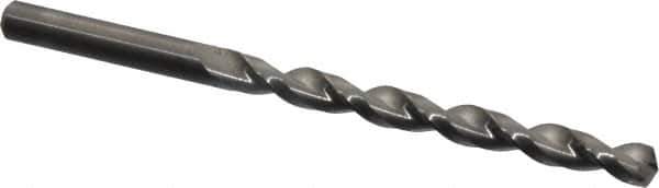 Guhring - Letter F 130° Solid Carbide Jobber Drill - Bright Finish, Right Hand Cut, Parabolic Flute, Straight Shank, 4-1/8" OAL, Standard Point - Eagle Tool & Supply