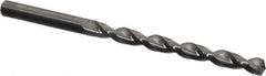 Guhring - Letter F 130° Solid Carbide Jobber Drill - Bright Finish, Right Hand Cut, Parabolic Flute, Straight Shank, 4-1/8" OAL, Standard Point - Eagle Tool & Supply
