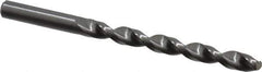 Guhring - Letter N 130° Solid Carbide Jobber Drill - Bright Finish, Right Hand Cut, Parabolic Flute, Straight Shank, 4-3/8" OAL, Standard Point - Eagle Tool & Supply