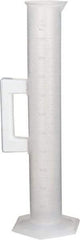 Bel-Art - 1,000 ml Polypropylene Graduated Cylinder - 10 ml Graduation, 2-17/32" Diam x 17-19/64" High - Eagle Tool & Supply