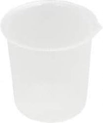 Bel-Art - 100 ml Polypropylene Graduated Beaker - 25 ml Graduation, 2-1/2" Diam x 2-37/64" High - Eagle Tool & Supply