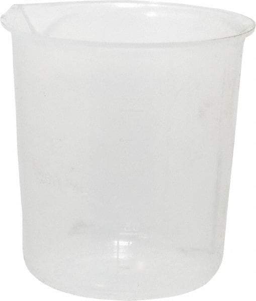 Bel-Art - 150 ml Polypropylene Graduated Beaker - 25 ml Graduation, 2-7/8" Diam x 3-1/64" High - Eagle Tool & Supply