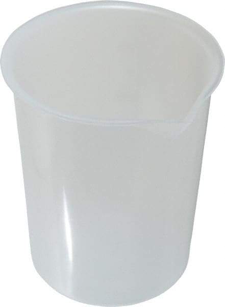 Bel-Art - 600 ml Polypropylene Graduated Beaker - 100 ml Graduation, 4-19/64" Diam x 5" High - Eagle Tool & Supply