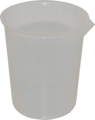 Bel-Art - 1,000 ml Polypropylene Graduated Beaker - 100 ml Graduation, 5-1/8" Diam x 5-15/16" High - Eagle Tool & Supply