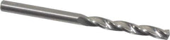 Guhring - #25 150° Solid Carbide Jobber Drill - Bright Finish, Right Hand Cut, Spiral Flute, Straight Shank, 55mm OAL, Standard Point - Eagle Tool & Supply