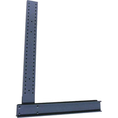 Made in USA - 12' High Single Sided Upright Cantilever Rack - 8,500 Lb Capacity, 62" Base Length - Eagle Tool & Supply