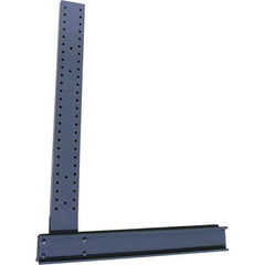 Made in USA - 8' High Single Sided Upright Cantilever Rack - 10,600 Lb Capacity, 50" Base Length - Eagle Tool & Supply