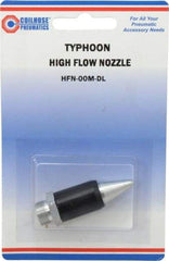 Coilhose Pneumatics - Blow Gun Safety High Flow Nozzle - 1/2-27 UNS, 2" Long, Aluminum - Eagle Tool & Supply