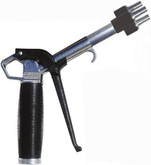 Coilhose Pneumatics - 150 Max psi High Flow Multi-Jet Nozzle Pistol Grip Blow Gun - 3/8 NPT, 2" Tube Length, Aluminum - Eagle Tool & Supply