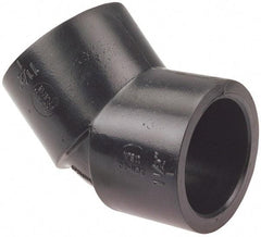 NIBCO - 1/2" Polypropylene Plastic Pipe 45° Elbow - Schedule 80, S x S End Connections - Eagle Tool & Supply