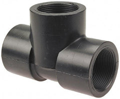NIBCO - 2" Polypropylene Plastic Pipe Tee - Schedule 80, FPT x FPT x FPT End Connections - Eagle Tool & Supply