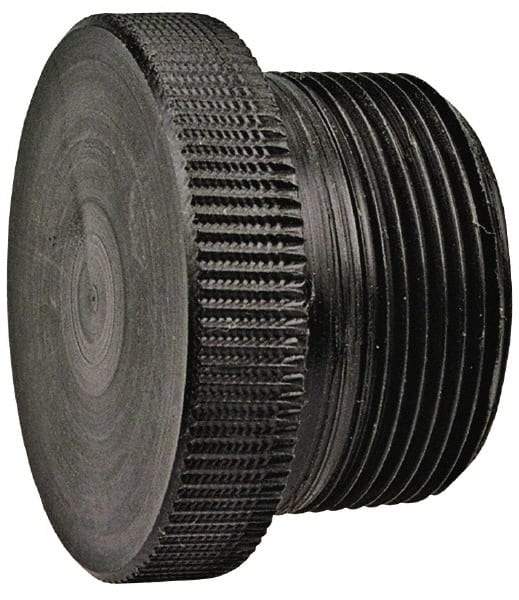 NIBCO - 2" Polypropylene Plastic Pipe Threaded Plug - Schedule 80, MPT End Connections - Eagle Tool & Supply