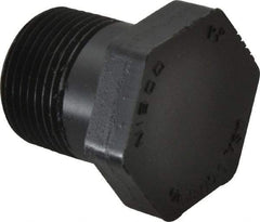 NIBCO - 3/4" Polypropylene Plastic Pipe Threaded Plug - Schedule 80, MPT End Connections - Eagle Tool & Supply