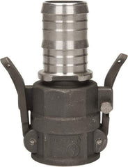 EVER-TITE Coupling Products - 2" Aluminum Cam & Groove Suction & Discharge Hose Female Coupler Hose Shank - Part C, 250 Max psi - Eagle Tool & Supply