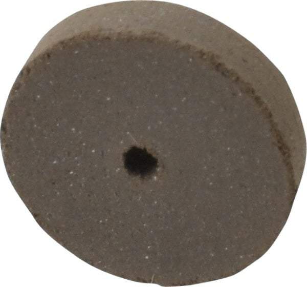 Cratex - 5/8" Diam x 1/16" Hole x 1/8" Thick, Surface Grinding Wheel - Silicon Carbide, Medium Grade, 25,000 Max RPM, Rubber Bond, No Recess - Eagle Tool & Supply