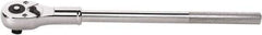 GearWrench - 3/4" Drive Pear Head Ratchet - Full Polish Chrome Finish, 19" OAL, 24 Gear Teeth, Full Polished Handle, Button Head - Eagle Tool & Supply