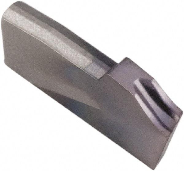 Kennametal - A2016 CF KCU25 Grade, 0.063" Cutting Width, Carbide Cutoff Insert - 10° Right Hand Lead Angle, AlTiN Coated, Single End - Eagle Tool & Supply