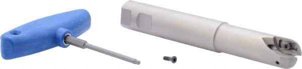 Iscar - 1" Cut Diam, 0.79" Max Depth of Cut, 1" Shank Diam, 6.7" OAL, Indexable Ball Nose End Mill - 2-3/4" Head Length, Straight Shank, BCM Toolholder, BCR... Insert - Eagle Tool & Supply