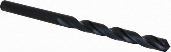 Guhring - #8 118° Cobalt Jobber Drill - Oxide Finish, Right Hand Cut, Spiral Flute, Straight Shank, 86mm OAL, Standard Point - Eagle Tool & Supply