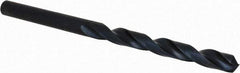 Guhring - #8 118° Cobalt Jobber Drill - Oxide Finish, Right Hand Cut, Spiral Flute, Straight Shank, 86mm OAL, Standard Point - Eagle Tool & Supply