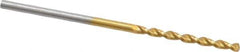 Guhring - 1.5mm 130° Cobalt Jobber Drill - TiN Finish, Right Hand Cut, Parabolic Flute, Straight Shank, 1-9/16" OAL, Standard Point - Eagle Tool & Supply