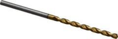 Guhring - 2.4mm 130° Cobalt Jobber Drill - TiN Finish, Right Hand Cut, Parabolic Flute, Straight Shank, 2-1/4" OAL, Standard Point - Eagle Tool & Supply