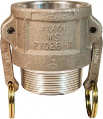 Dixon Valve & Coupling - 1-1/2" Aluminum Cam & Groove Suction & Discharge Hose Female Coupler Male NPT Thread - Part B, 1-1/2" Thread, 250 Max psi - Eagle Tool & Supply