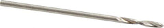 Guhring - 1.2mm 130° Parabolic Flute High Speed Steel Screw Machine Drill Bit - Bright Finish, Right Hand Cut, 7mm Flute Length, 28mm OAL, Standard Point, Straight Shank - Eagle Tool & Supply