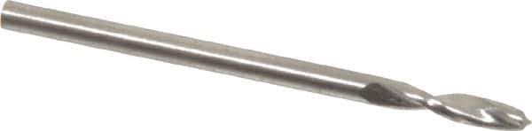 Guhring - 2.25mm 130° Parabolic Flute High Speed Steel Screw Machine Drill Bit - Bright Finish, Right Hand Cut, 13mm Flute Length, 40mm OAL, Standard Point, Straight Shank - Eagle Tool & Supply