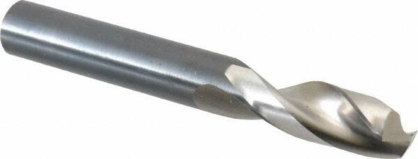 Guhring - 11.5mm 130° Parabolic Flute High Speed Steel Screw Machine Drill Bit - Bright Finish, Right Hand Cut, 47mm Flute Length, 95mm OAL, Standard Point, Straight Shank - Eagle Tool & Supply