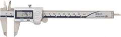 Mitutoyo - 0 to 150mm Range, 0.01mm Resolution, Electronic Caliper - 40mm Carbide-Tipped Jaws, 0.001" Accuracy - Eagle Tool & Supply