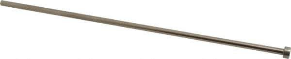 Gibraltar - 13/64" Pin Diam, 3/8" Head Diam x 3/16" Head Height, 10" OAL, Straight Ejector Pin - Steel, 9-13/16" Pin Length - Eagle Tool & Supply