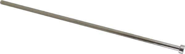 Gibraltar - 15/64" Pin Diam, 13/32" Head Diam x 3/16" Head Height, 10" OAL, Straight Ejector Pin - Steel, 9-13/16" Pin Length - Eagle Tool & Supply