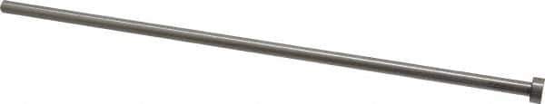 Gibraltar - 1/4" Pin Diam, 7/16" Head Diam x 3/16" Head Height, 10" OAL, Straight Ejector Pin - Steel, 9-13/16" Pin Length - Eagle Tool & Supply
