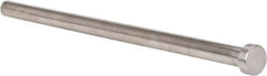 Gibraltar - 1/2" Pin Diam, 3/4" Head Diam x 1/4" Head Height, 10" OAL, Straight Ejector Pin - Steel, 9-3/4" Pin Length - Eagle Tool & Supply