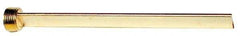 Made in USA - 1" NPT Thread, Straight, Die & Mold Cooling Baffle - 16" OAL, Brass - Eagle Tool & Supply