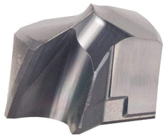 Kennametal - Series KSEM, 27mm Diam Grade KC7410 140° Replaceable Drill Tip - Carbide, AlCr Finish, 6 Seat Size - Eagle Tool & Supply