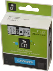 Dymo - Black Label Maker Tape - Eagle Tool & Supply