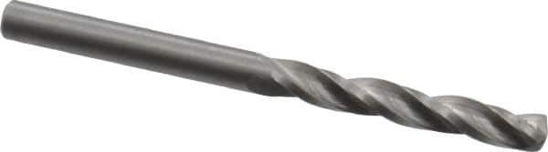 Guhring - 4.1mm 150° Solid Carbide Jobber Drill - Bright Finish, Right Hand Cut, Spiral Flute, Straight Shank, 55mm OAL, Standard Point - Eagle Tool & Supply
