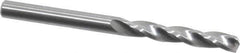 Guhring - 4.2mm 150° Solid Carbide Jobber Drill - Bright Finish, Right Hand Cut, Spiral Flute, Straight Shank, 55mm OAL, Standard Point - Eagle Tool & Supply