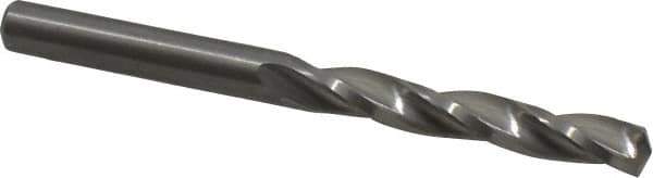 Guhring - #3 150° Solid Carbide Jobber Drill - Bright Finish, Right Hand Cut, Spiral Flute, Straight Shank, 66mm OAL, Standard Point - Eagle Tool & Supply