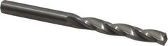 Guhring - #3 150° Solid Carbide Jobber Drill - Bright Finish, Right Hand Cut, Spiral Flute, Straight Shank, 66mm OAL, Standard Point - Eagle Tool & Supply