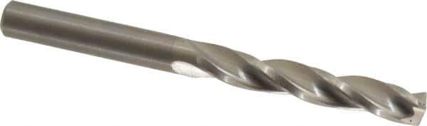 Guhring - 5.7mm 150° Solid Carbide Jobber Drill - Bright Finish, Right Hand Cut, Spiral Flute, Straight Shank, 66mm OAL, Standard Point - Eagle Tool & Supply