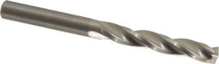 Guhring - 5.7mm 150° Solid Carbide Jobber Drill - Bright Finish, Right Hand Cut, Spiral Flute, Straight Shank, 66mm OAL, Standard Point - Eagle Tool & Supply