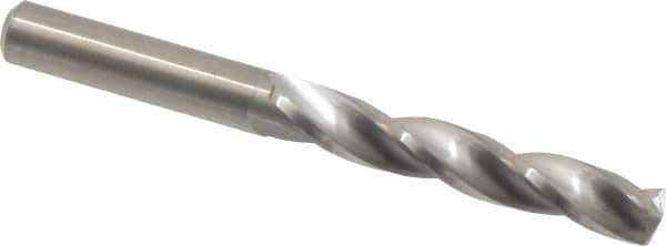 Guhring - 7.1mm 150° Solid Carbide Jobber Drill - Bright Finish, Right Hand Cut, Spiral Flute, Straight Shank, 74mm OAL, Standard Point - Eagle Tool & Supply